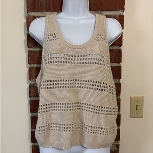 Philosophy Cream Knit Tank Top